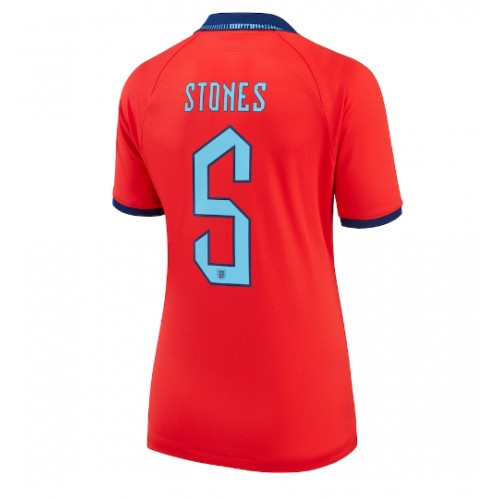 Ženski Nogometni dresi Anglija John Stones #5 Gostujoči SP 2022 Kratek Rokav